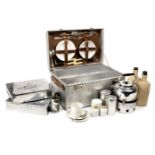 A 'Sirram' metal cased picnic set for four persons,
