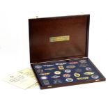 A cased set of 'Badges of the World's Great Motor Cars' by Danbury Mint, ((3))