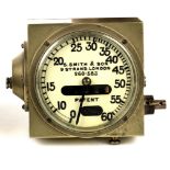 An Edwardian 60mph Speedometer by Smith & Son,