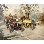 Terence Cuneo (British, 1907-1996), 'Sunbeams at the London to Brighton Run', Offered for sale o...