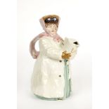 A 'Benzin' china motoring hot-chocolate jug by Carl Tielsch, German, circa 1906,