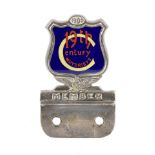 A Circle of 19th Century Motorists members enamel badge, 1920s,