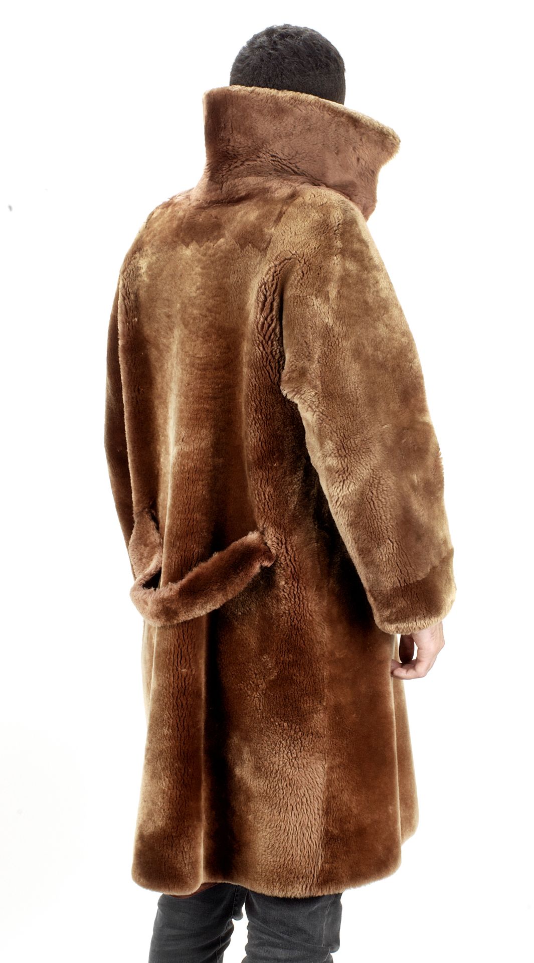 A sheepskin coat to suit a Veteran motorist,