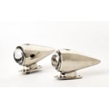 A pair of reproduction torpedo electric sidelights by Howes & Burley, ((2))