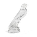 A 'Faucon' (Falcon) glass mascot by Rene Lalique, French, introduced 5th August 1925,