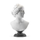 Pietro Bazzanti (Italian, 1825-1895): A carved white marble bust of the Venus de'Medici after the...