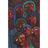 Malangatana Valente Ngwenya (Mozambique, 1936-2011), Sans titre, 1986