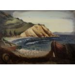 Agenor Asteriadis (Greek, 1898-1977) Bateaux des pesches sur la c&#244;te (signed in Greek and d...