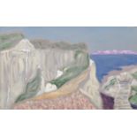 Nikos Hadjikyriakos-Ghika (Greek, 1906-1994) Falaises et mer (signed and dated (lower right); sig...