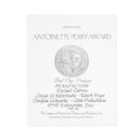 Sir Michael Codron: A Tony Award&#174; Nomination Certificate for Benefactors, 1986,