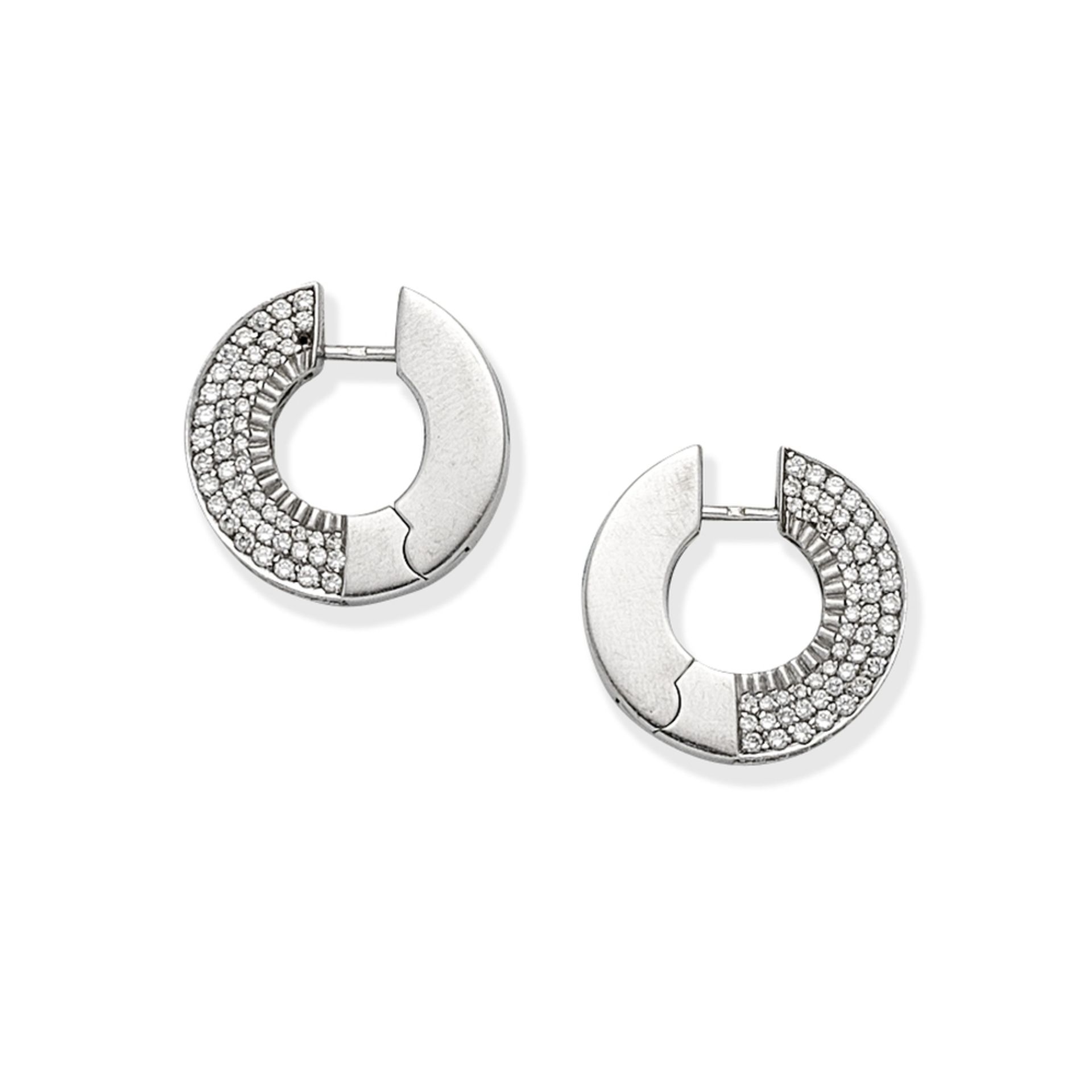 DIAMOND-SET HOOP EARRINGS