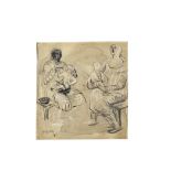 Henry Moore O.M., C.H. (British, 1898-1986) Madonna and Child Studies 18.4 x 17.1 cm. (7 1/4 x 6 ...