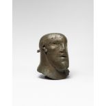 Dame Elisabeth Frink R.A. (British, 1930-1993) Soldier's Head II 37.5 cm. (14 3/4 in.) high (Conc...