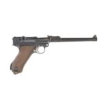 A deactivated 9mm Luger 'Model 1914' Artillery semi-automatic pistol by D.W.M., no. 632 With its ...