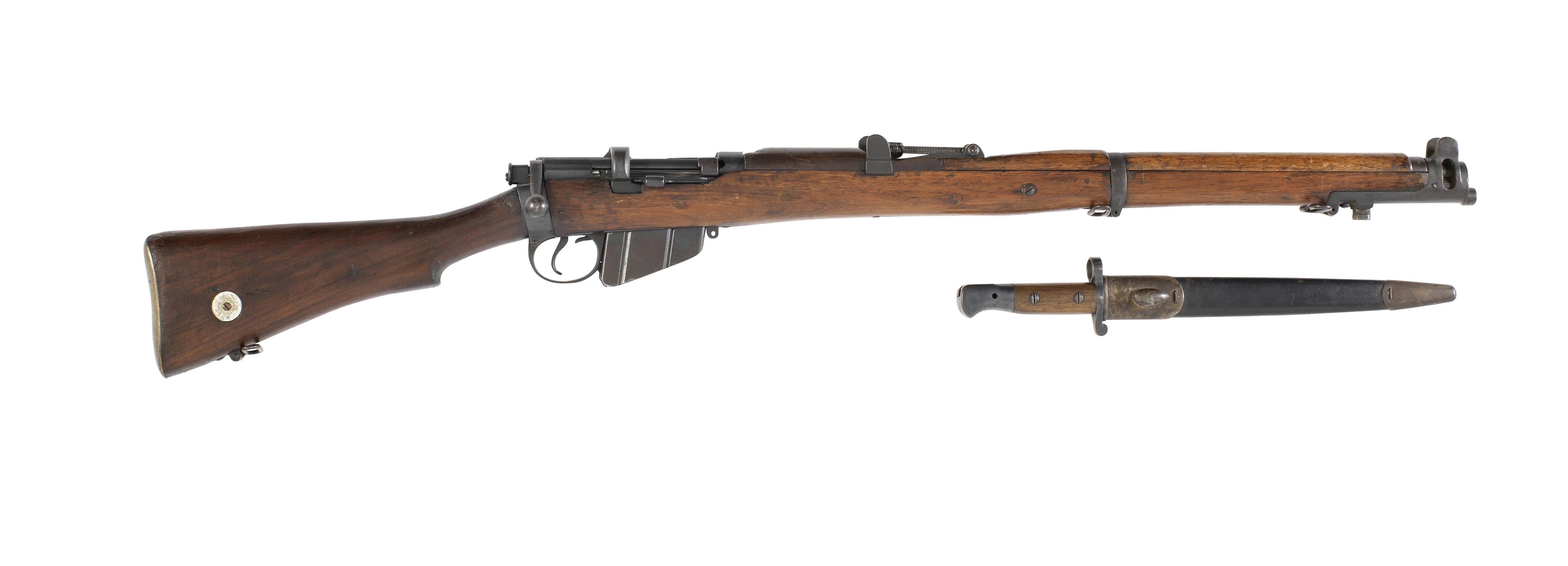 A .303 (British) 'SMLE Mk.III' Bolt-action service rifle by Lee-Enfield, no. 6270 With a sword ba...