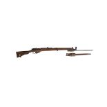 A .303 (British) 'SMLE Mk.III' Bolt-action service rifle by Lee-Enfield, no. 1036 With a sword ba...