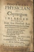 COELSON (LANCELOT) The Poor-mans Physician and Chyrurgion Inlarged. Wherein Neer Four Hundred Rar...