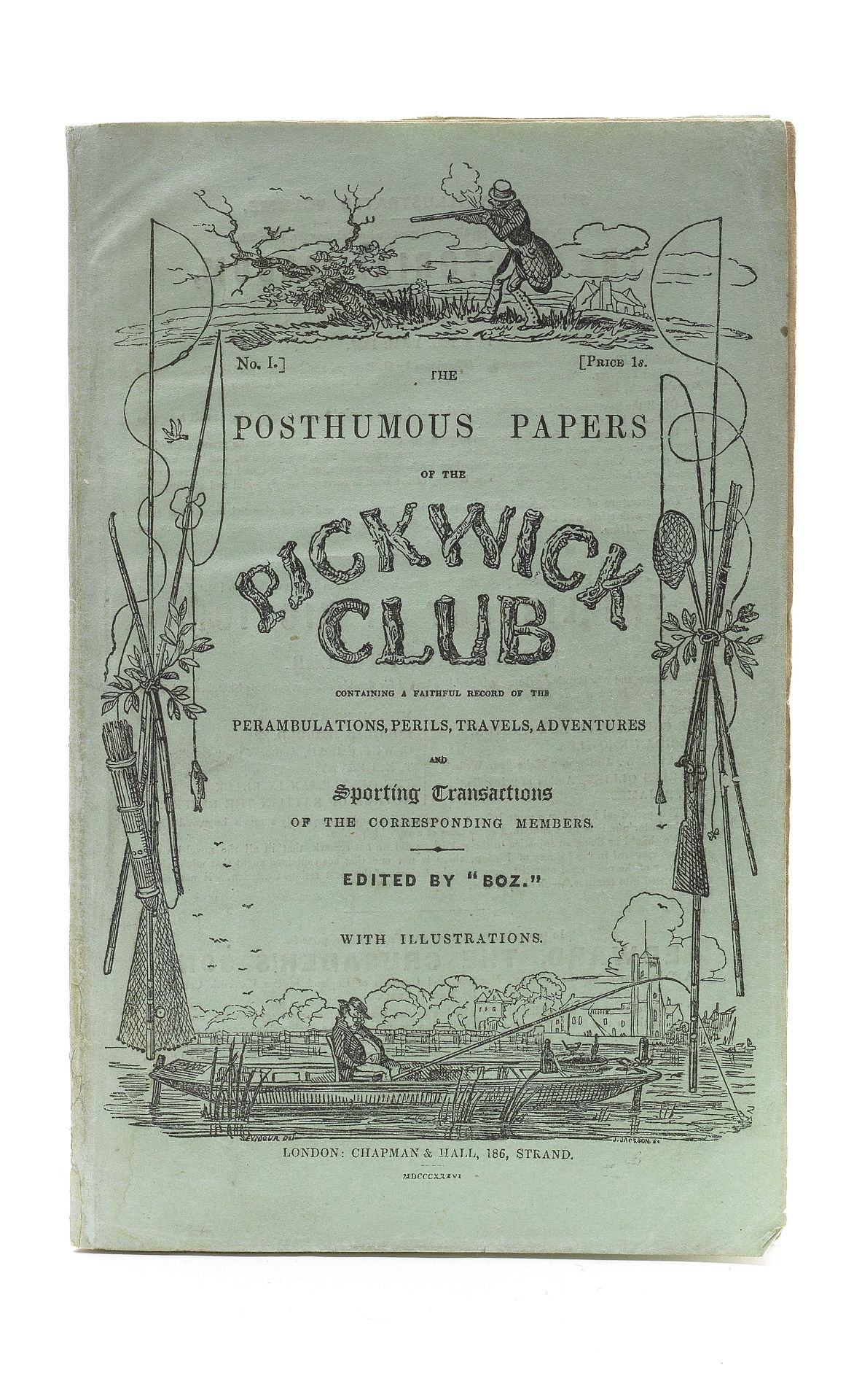 DICKENS (CHARLES) The Posthumous Papers of the Pickwick Club... Edited by Boz, FIRST EDITION, IN ...