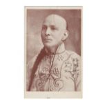 MAGIC - CHUNG LING SOO Photographic portrait postcard, signed in ink 'Chung Ling Soo', [c.1912]