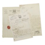 NAPOLEON BONAPARTE & HIS MARSHALS Collection of some eighty letters, orders, notes, certificates ...