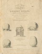 BURNS (ROBERT) COMBE (GEORGE) Four Views of the Skull of Robert Burns, Taken from a Cast Moulded ...