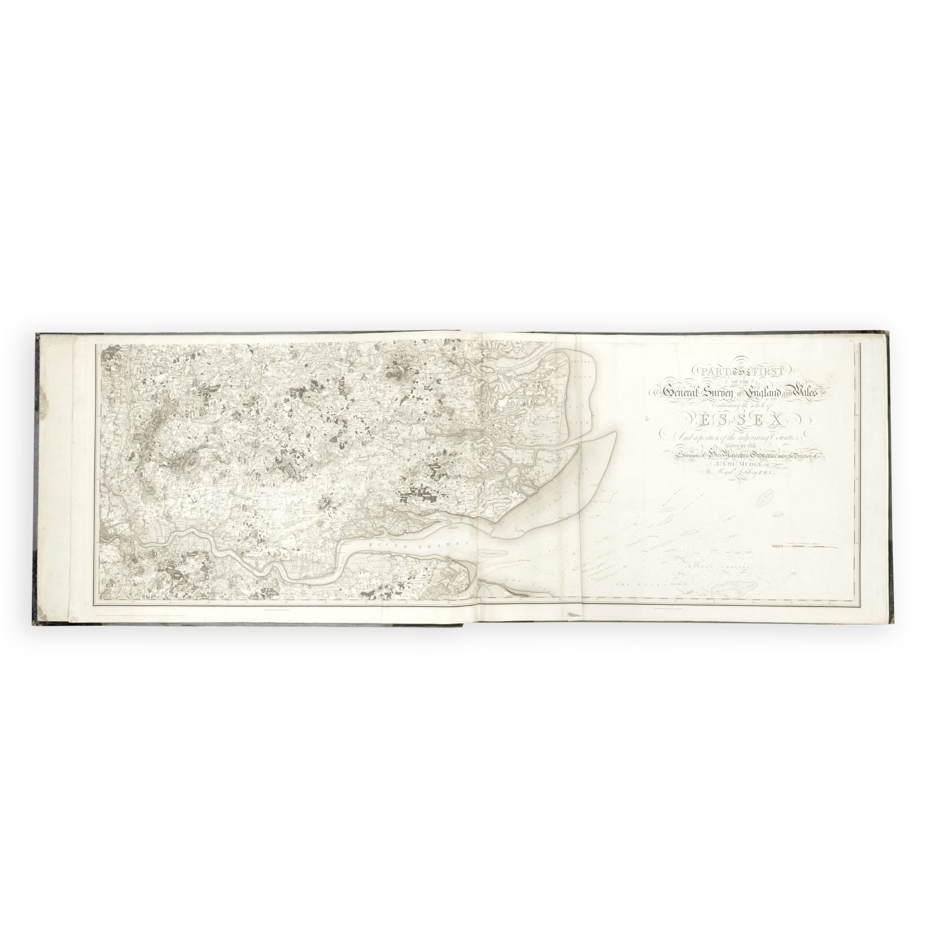 ORDNANCE SURVEY - ENGLAND AND WALES Atlas containing thirty-nine Ordnance Survey [First Series] m...