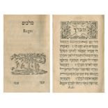 BIBLE, IN HEBREW [BIBLIA HEBRAICA] Quinque libri legis, 12 parts (of 17) bound in 12 vol., compri...