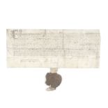 ELIZABETH I - DERBYSHIRE Lease to Richard and Lucy Belton and their son Richard of lands in Westo...