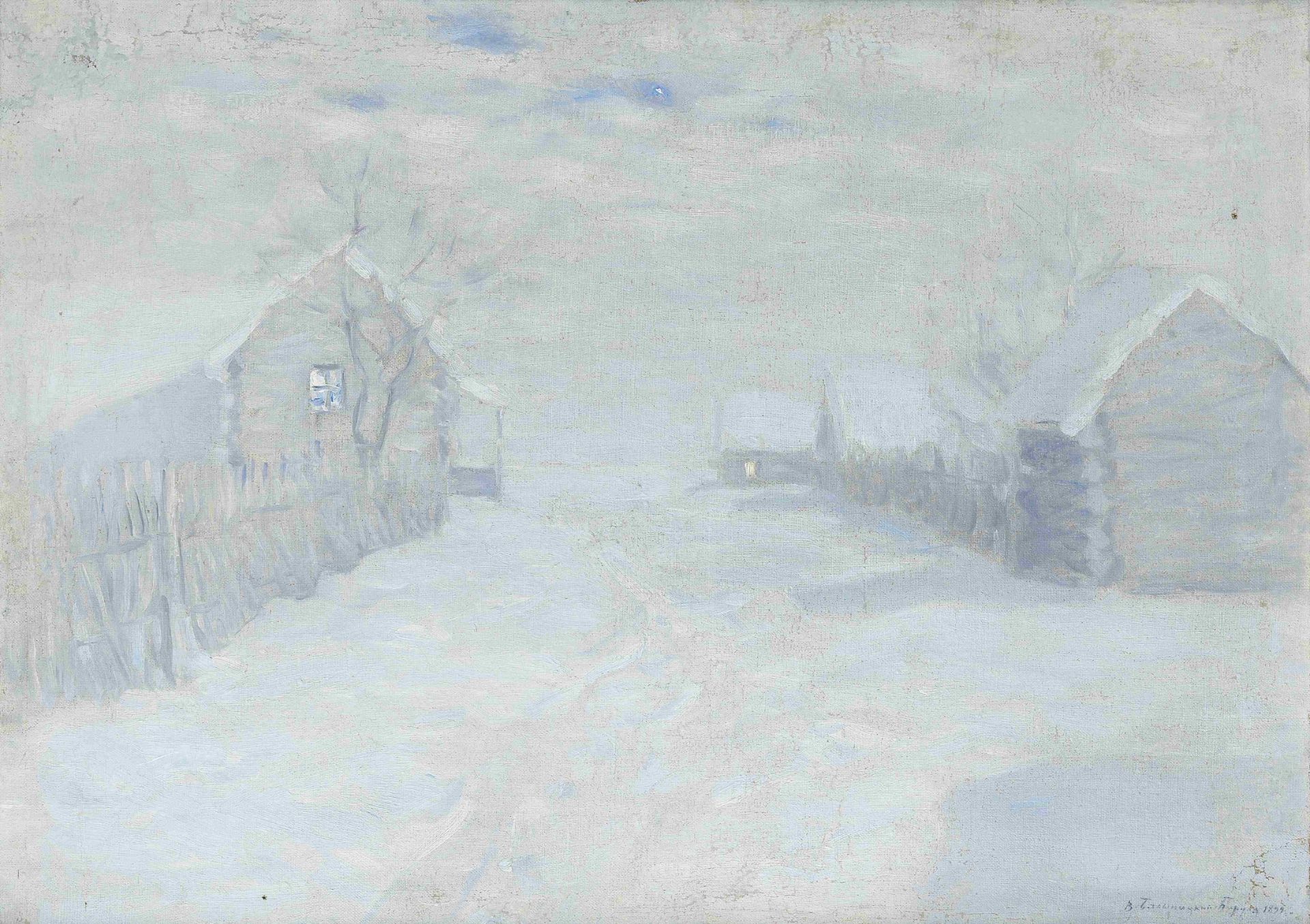 Vitold Bilianitsky-Birulia (1872-1957) Winter twilight