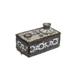 A copper and enamel inkstand Russia, late 17th &#8211; early 18th century