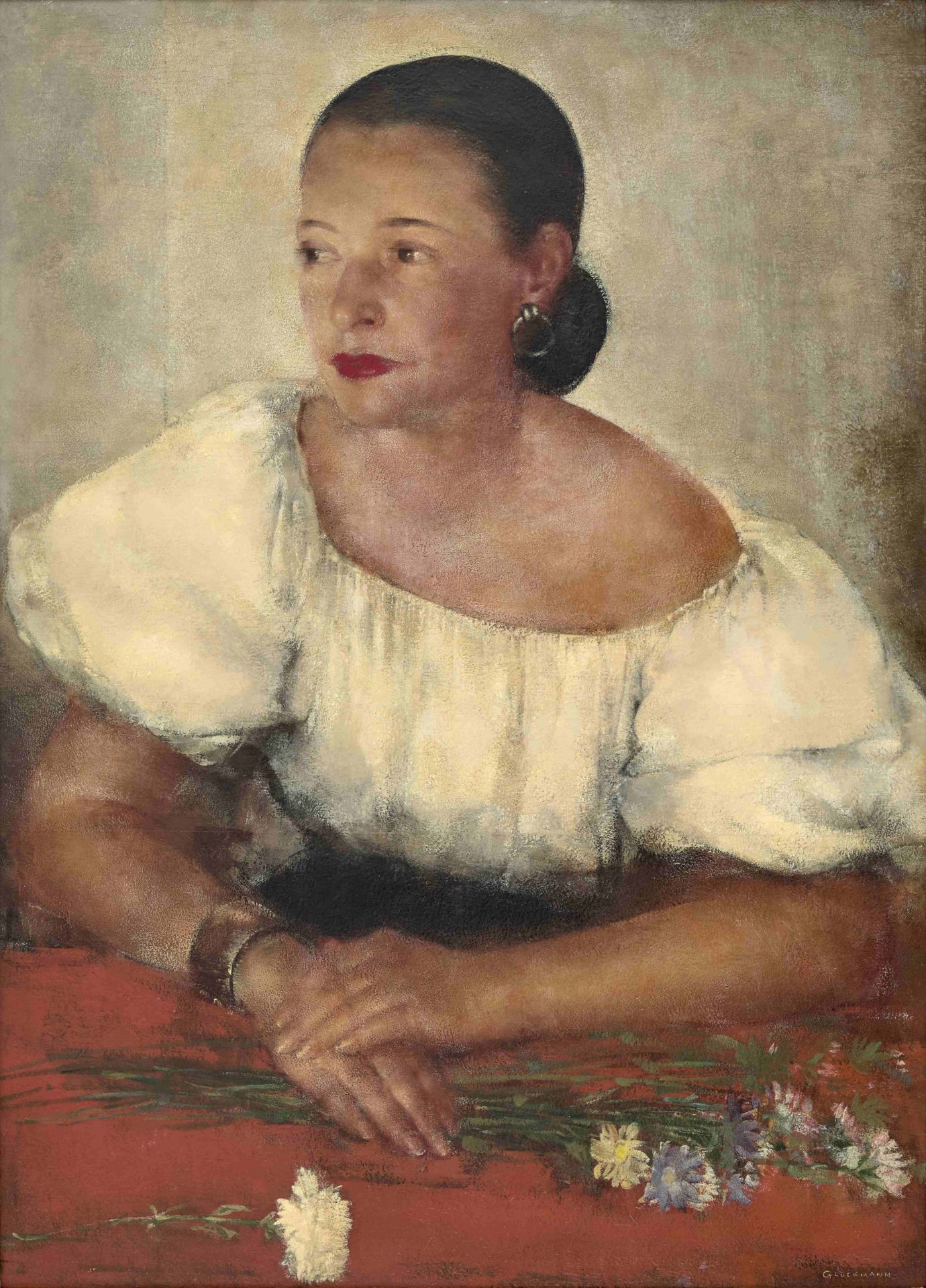 Grigory Gluckmann (1898-1973) Portrait of Mrs. Lynch