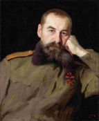 Valentin Aleksandrovich Serov (Russian, 1865-1911) Portrait of a Colonel