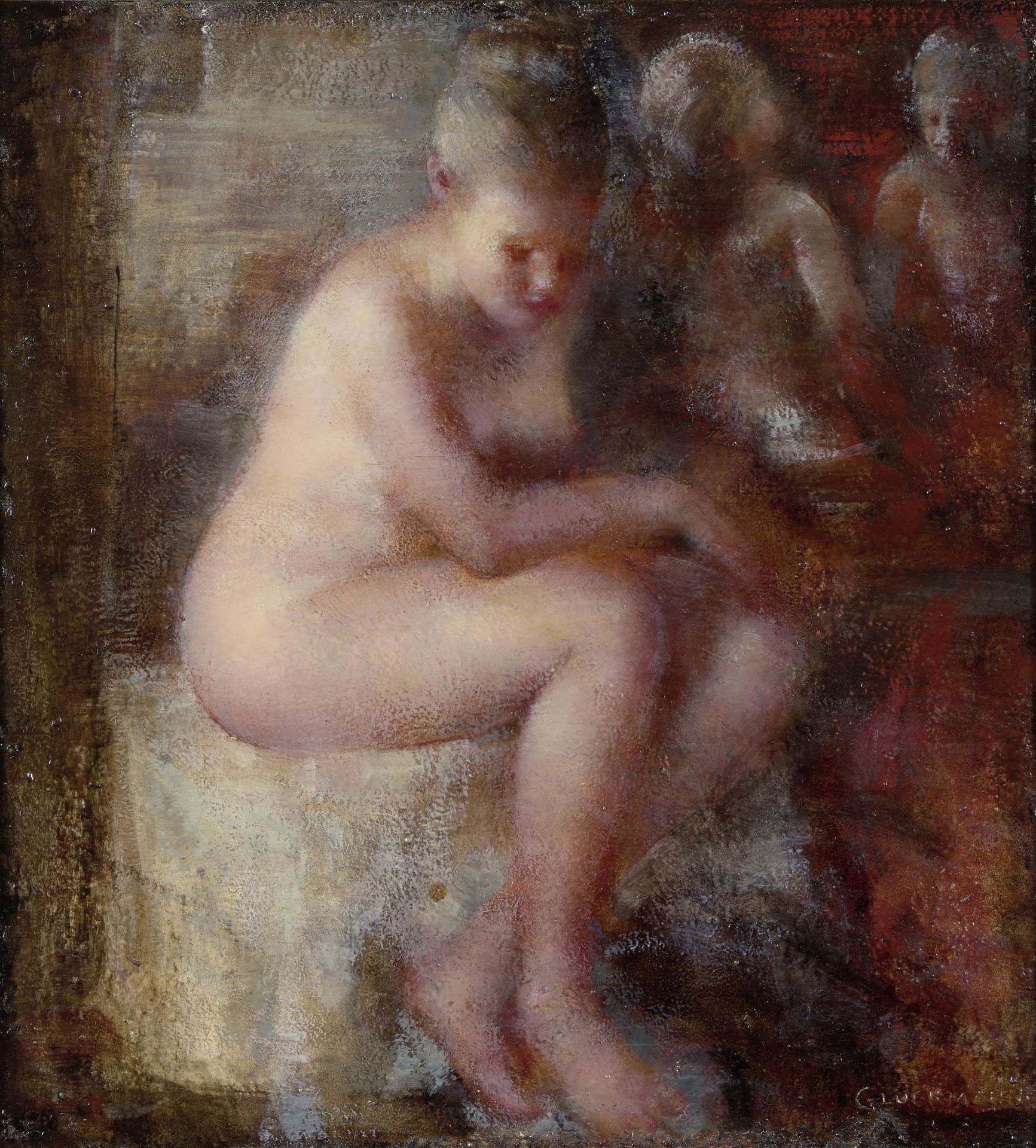 Grigory Gluckmann (1898-1973) Dreamy model