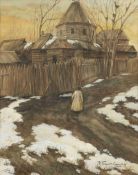 Ivan Silych Goryushkin-Sorokopudov (Russian, 1873-1954) The path unframed