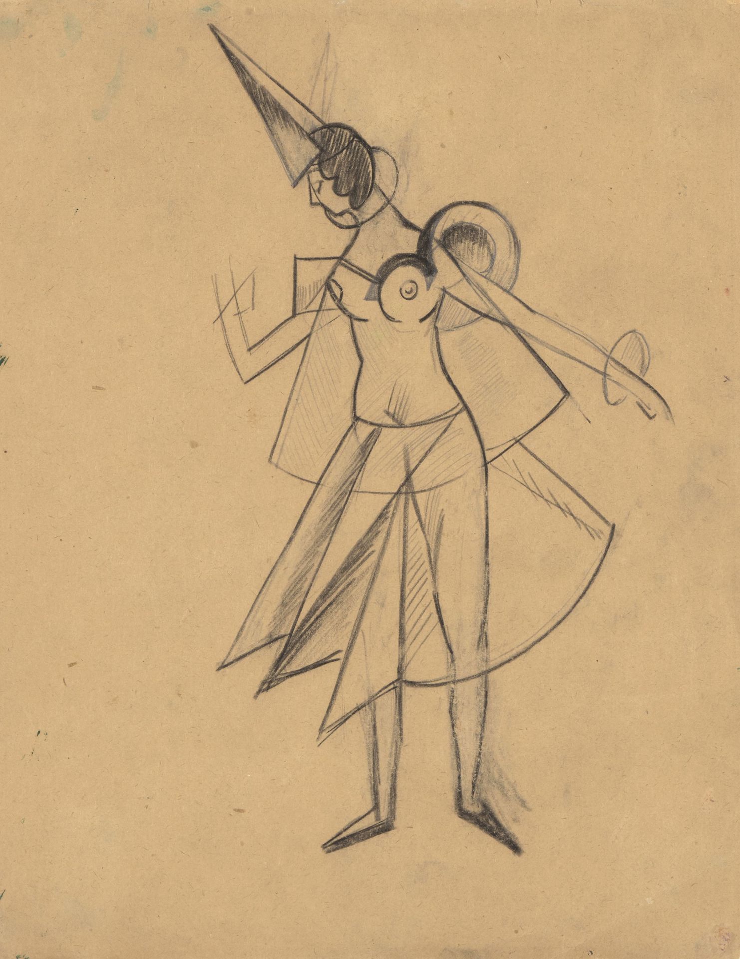 Alexandra Exter (Russian, 1884-1949) Costume design for a character in the film Aelita, 1924 32.7...