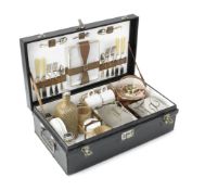 A cased picnic set for four persons by G W Scott & Sons, circa 1909,