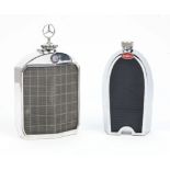 Two radiator decanters for Bugatti and Mercedes-Benz, ((2))