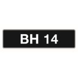 'BH 14' - UK Vehicle Registration Number,