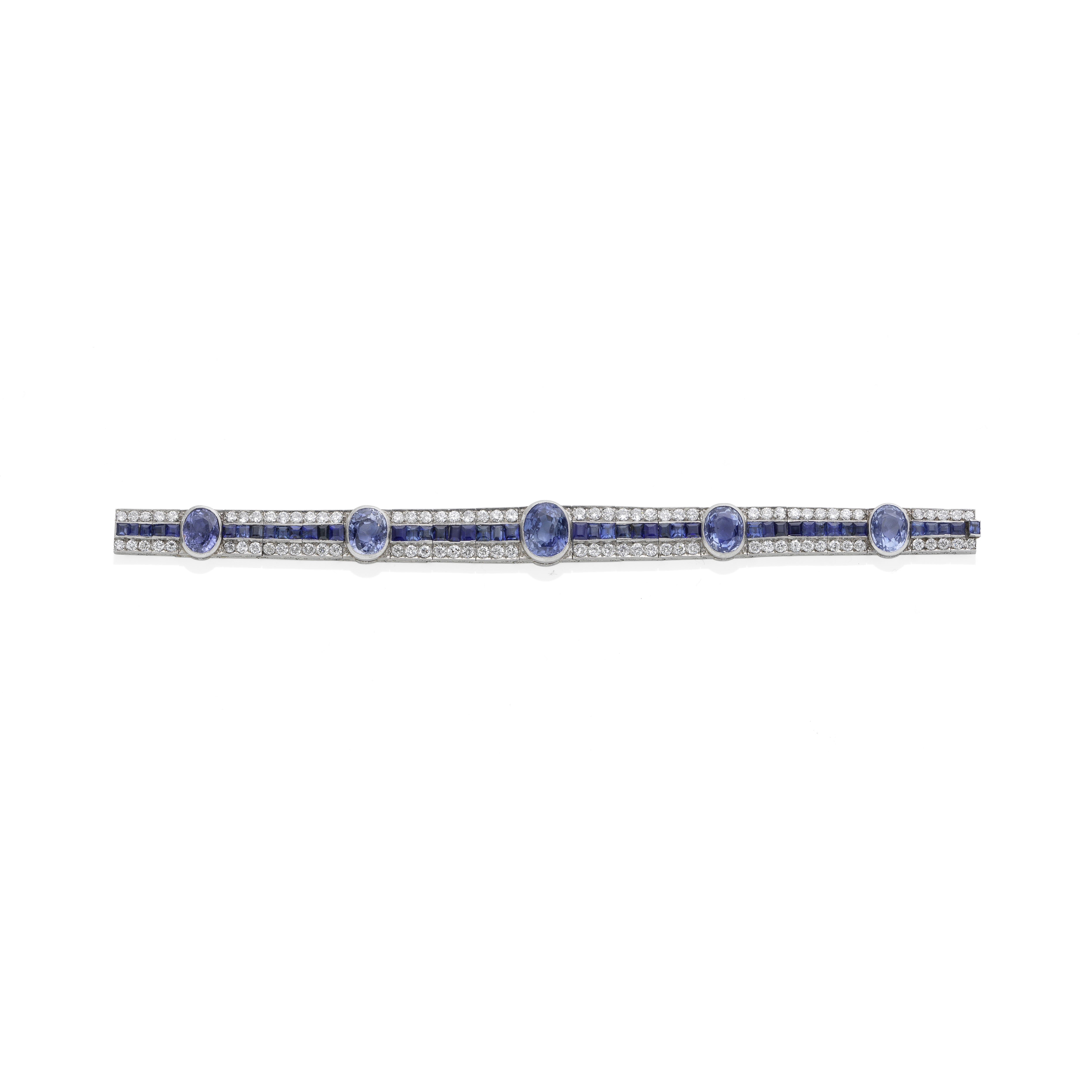 SAPPHIRE AND DIAMOND BRACELET