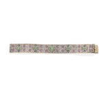 MULTI-GEM-SET STRAP BRACELET, MID 20TH CENTURY