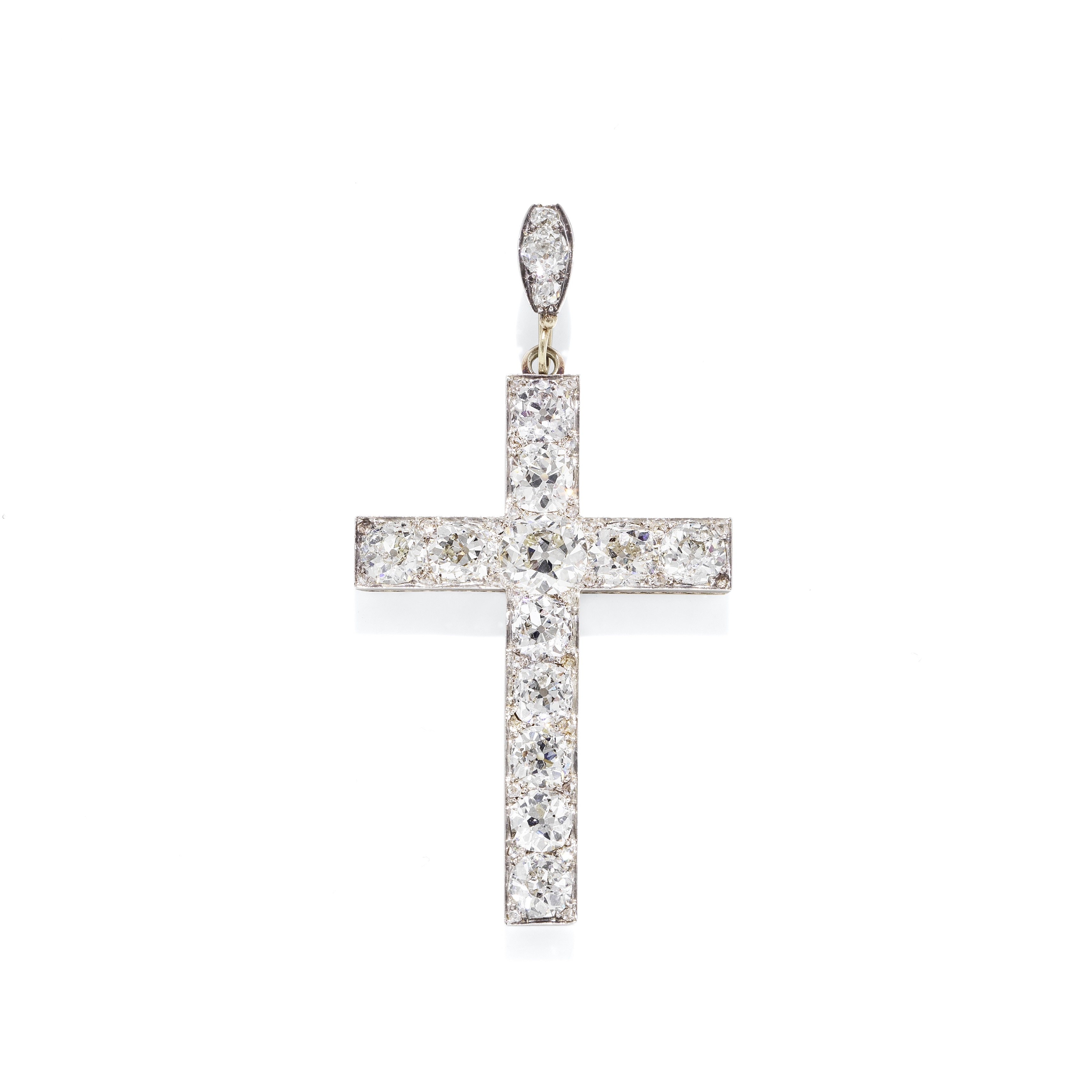 DIAMOND CROSS PENDANT, CIRCA 1880