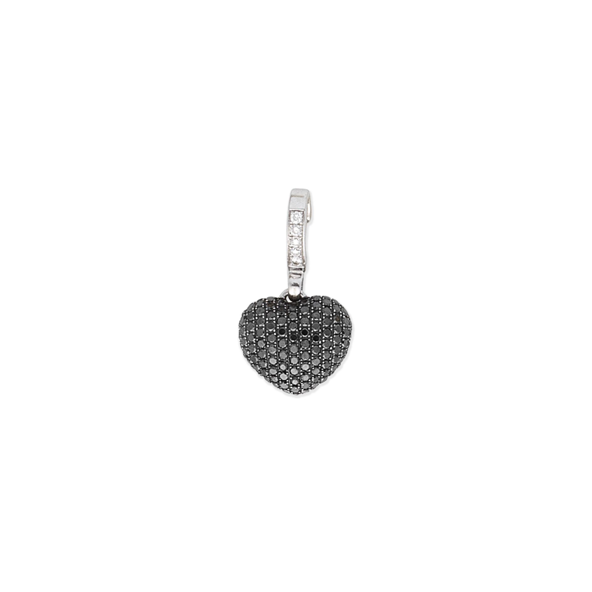 THEO FENNELL: DIAMOND AND BLACK DIAMOND-SET PENDANT,