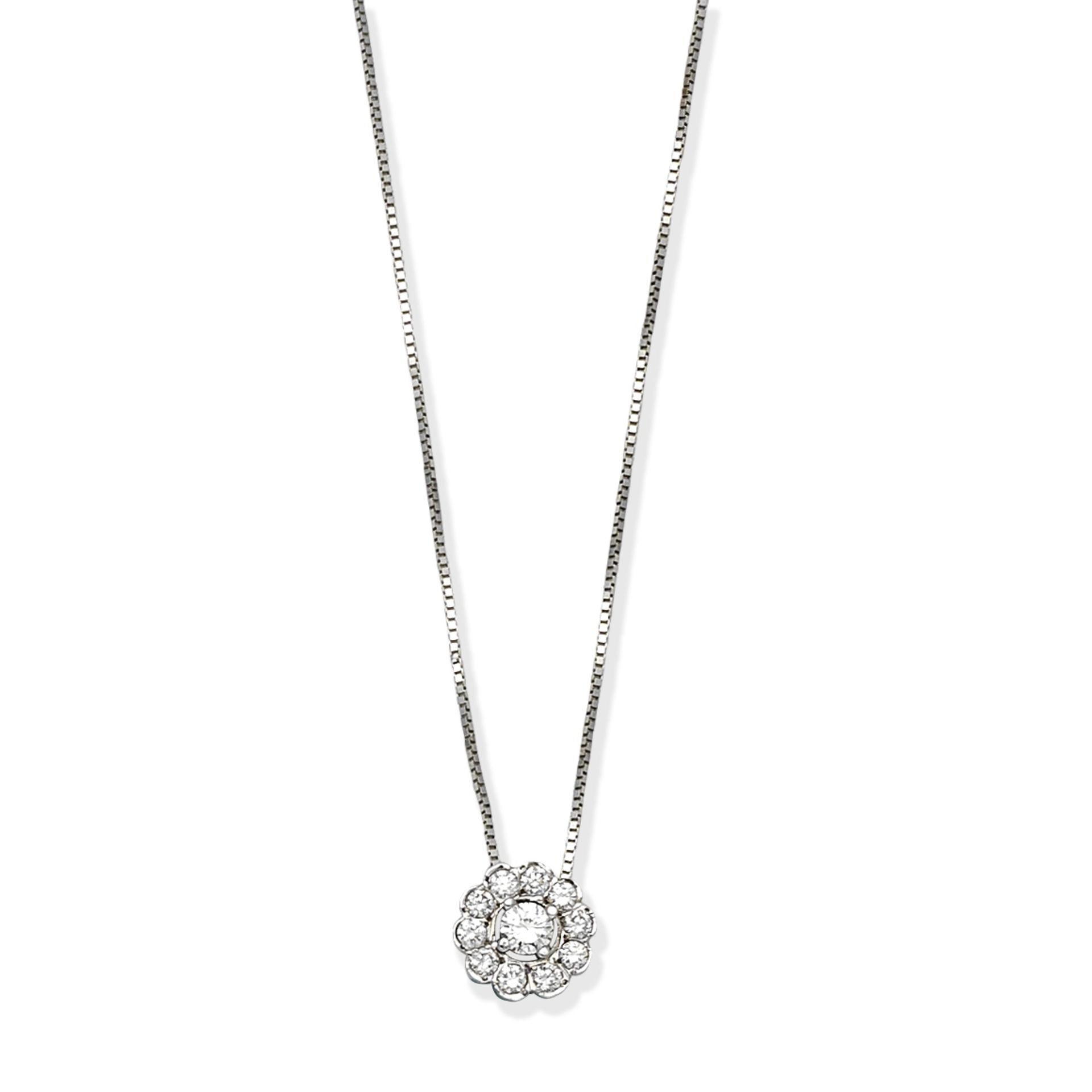 DIAMOND-SET PENDANT/NECKLACE