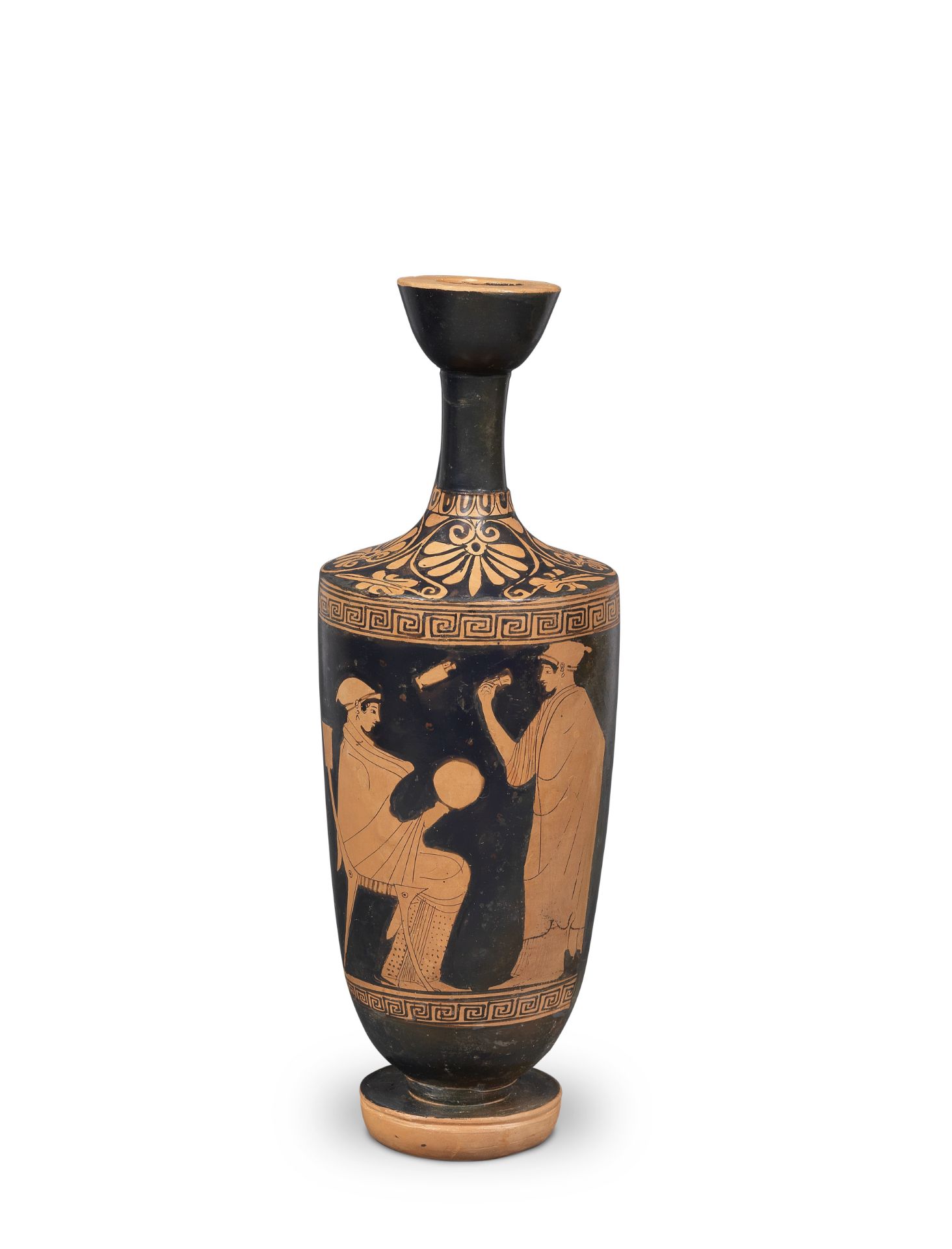 A large Attic red-figure lekythos