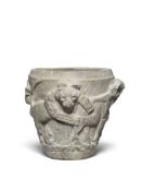 A Sumerian limestone ritual stone vase