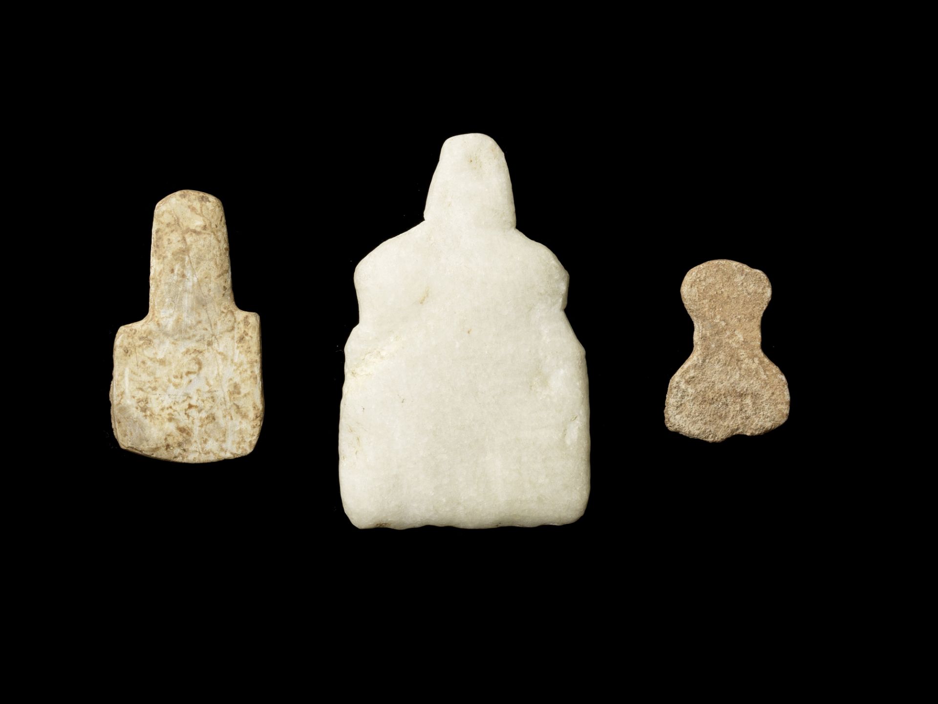 Three Anatolian marble idols 3