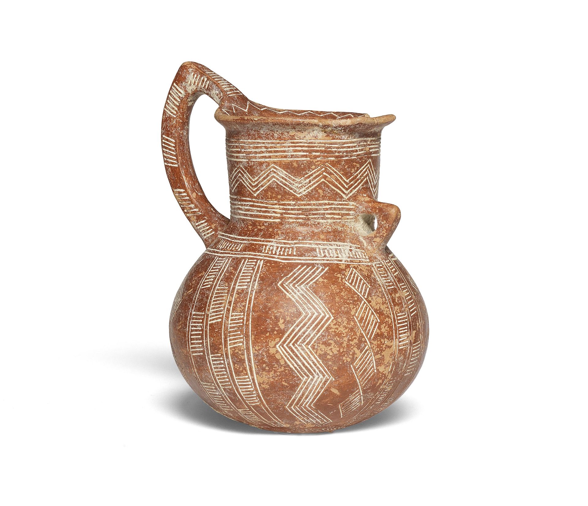 A Cypriot incised red polished ware jug