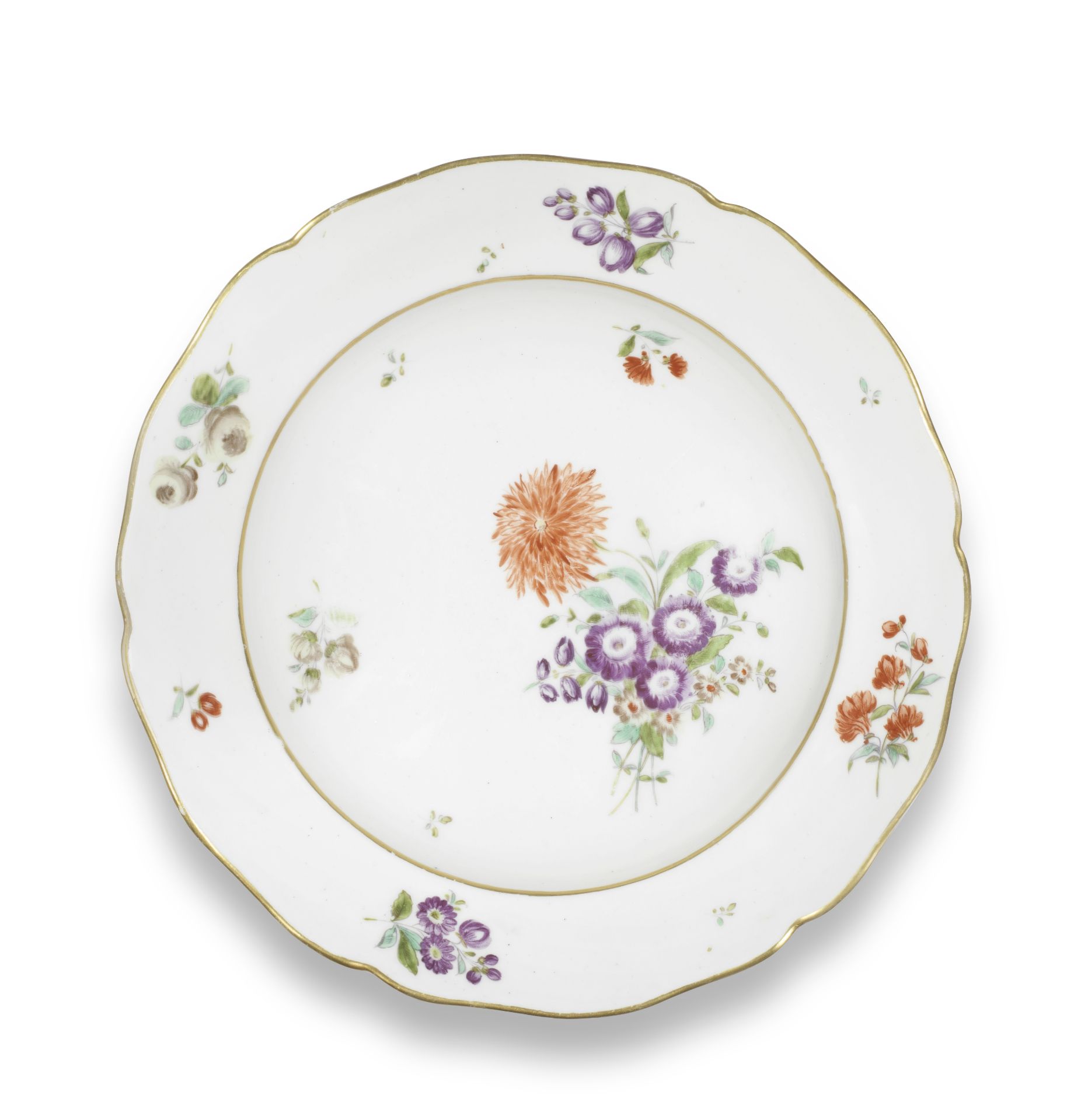 A Cozzi soup plate, circa 1770