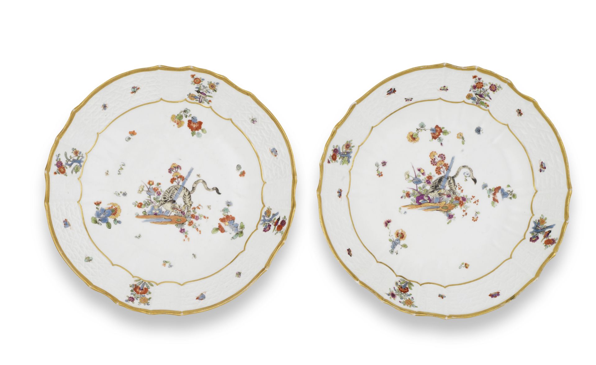 A pair of Meissen deep dishes, circa 1741-45