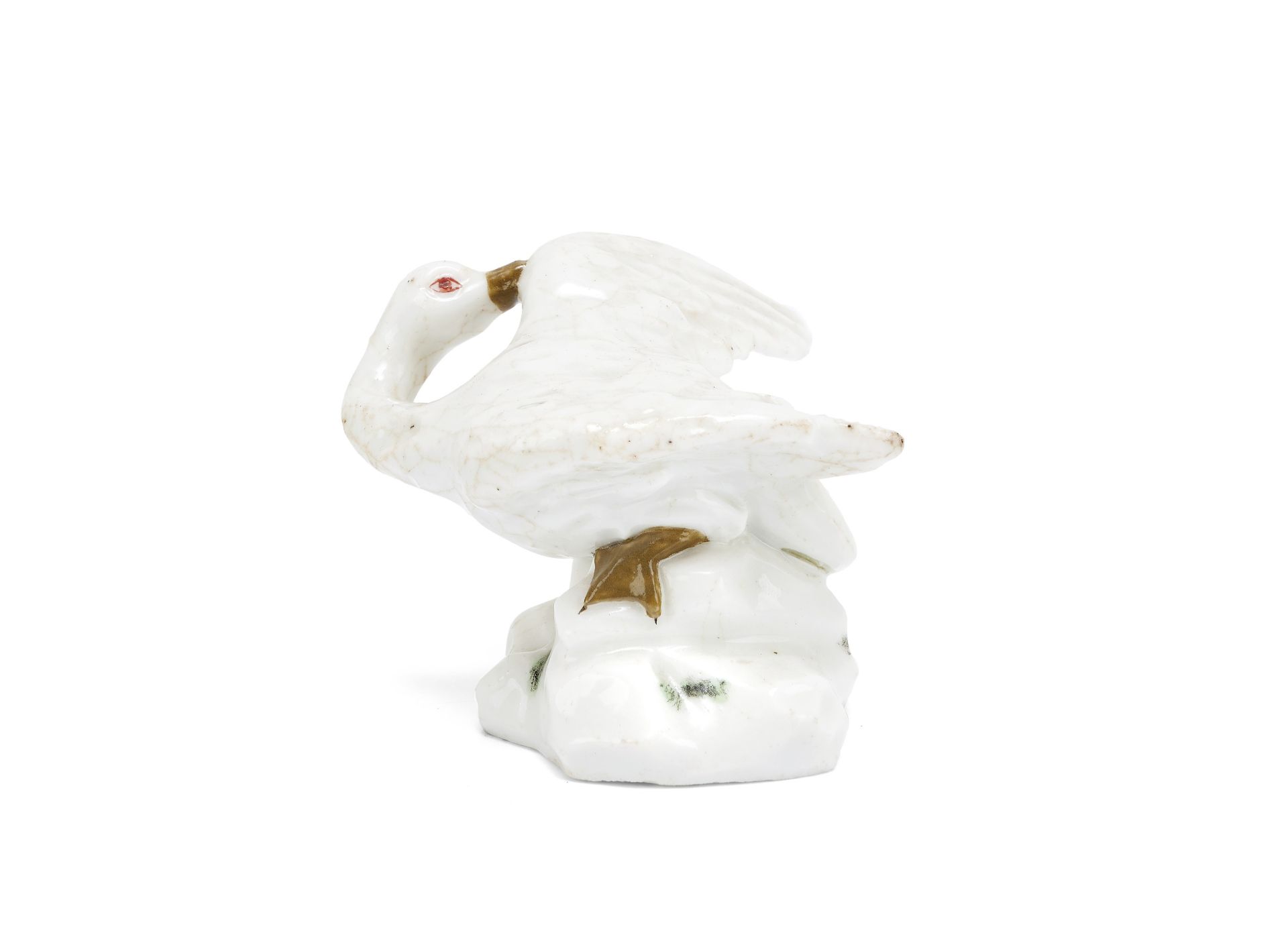 A Capodimonte model of a swan, 1748-55